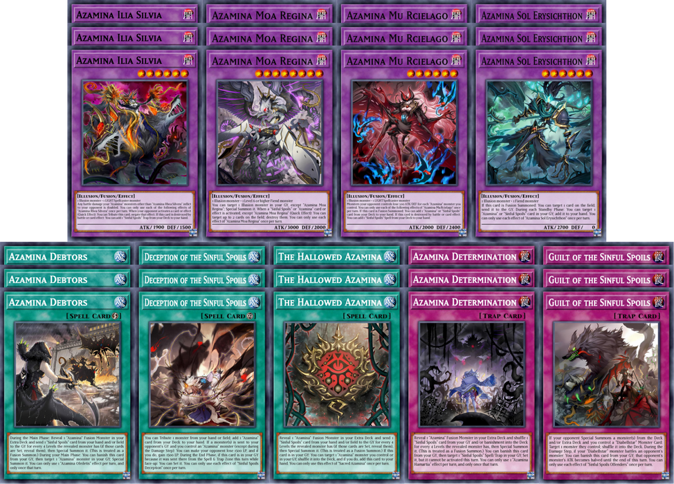 Azamina Sinful Spoils Deck Core