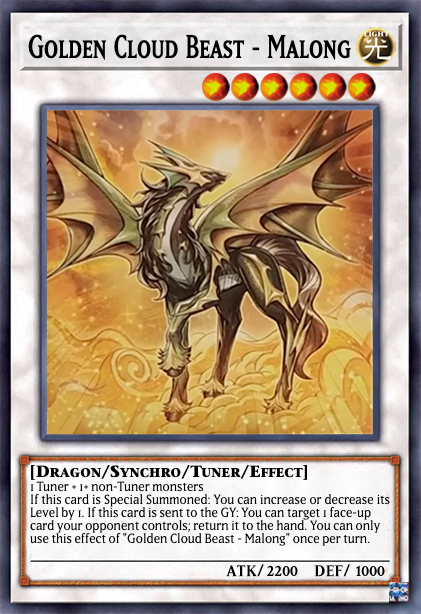 (UR) Golden Cloud Beast - Malong MP24-EN203  - Ships 9/20