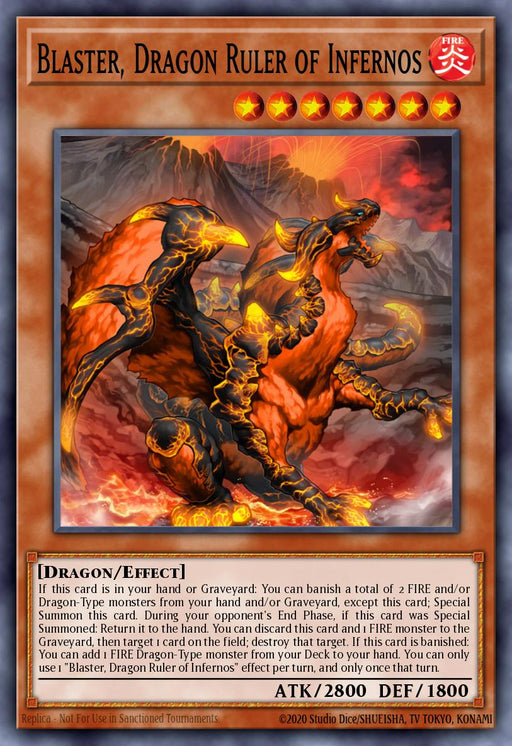 (PCR) Blaster, Dragon Ruler of Infernos RA03-EN010 - Ships 11/8