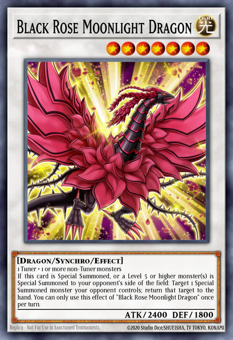 (PCR) Black Rose Moonlight Dragon RA03-EN038 - Ships 11/8