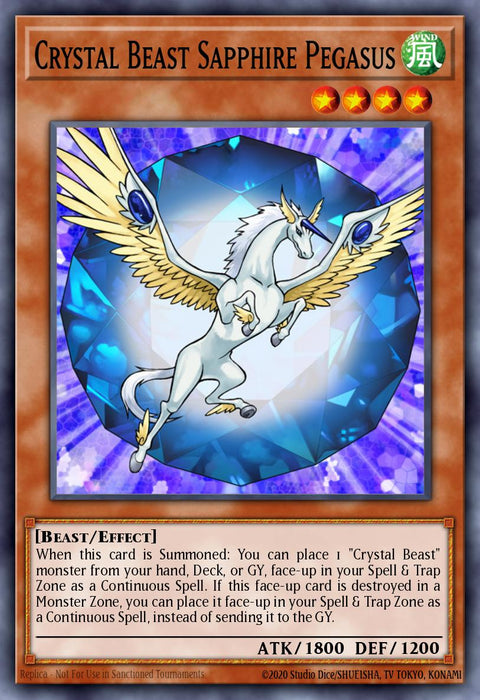 (N-PSCR) Crystal Beast Sapphire Pegasus NRA03-EN179 - Ships 11/8