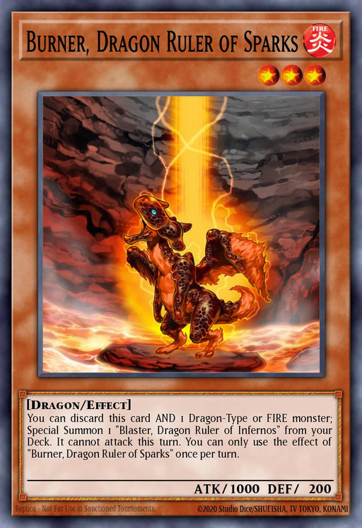 (N-PSCR) Burner, Dragon Ruler of Sparks NRA03-EN254 - Ships 11/8