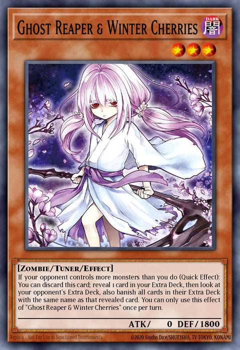 (QCSR) Ghost Reaper & Winter Cherries (Alternate Art) RA03-EN014A - Ships 11/8