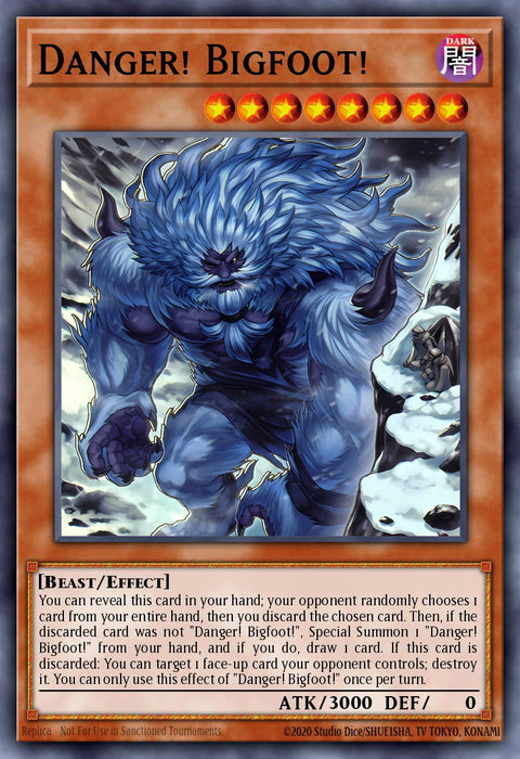 (SCR) Danger! Bigfoot (Alternate Art) RA03-EN019 - Ships 11/8