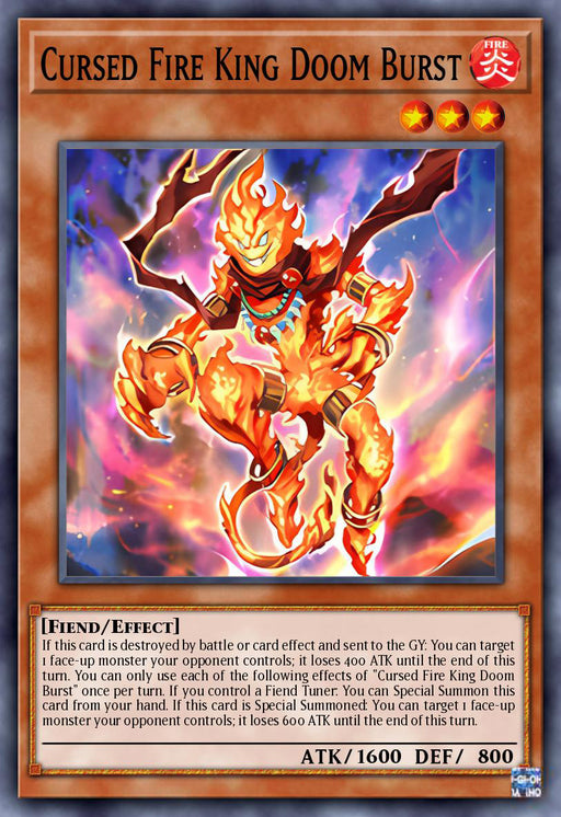 (SR) Cursed Fire King Doom Burst ROTA-EN099  - Ships 10/11